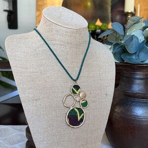 Green Ankara Pendant Necklace
